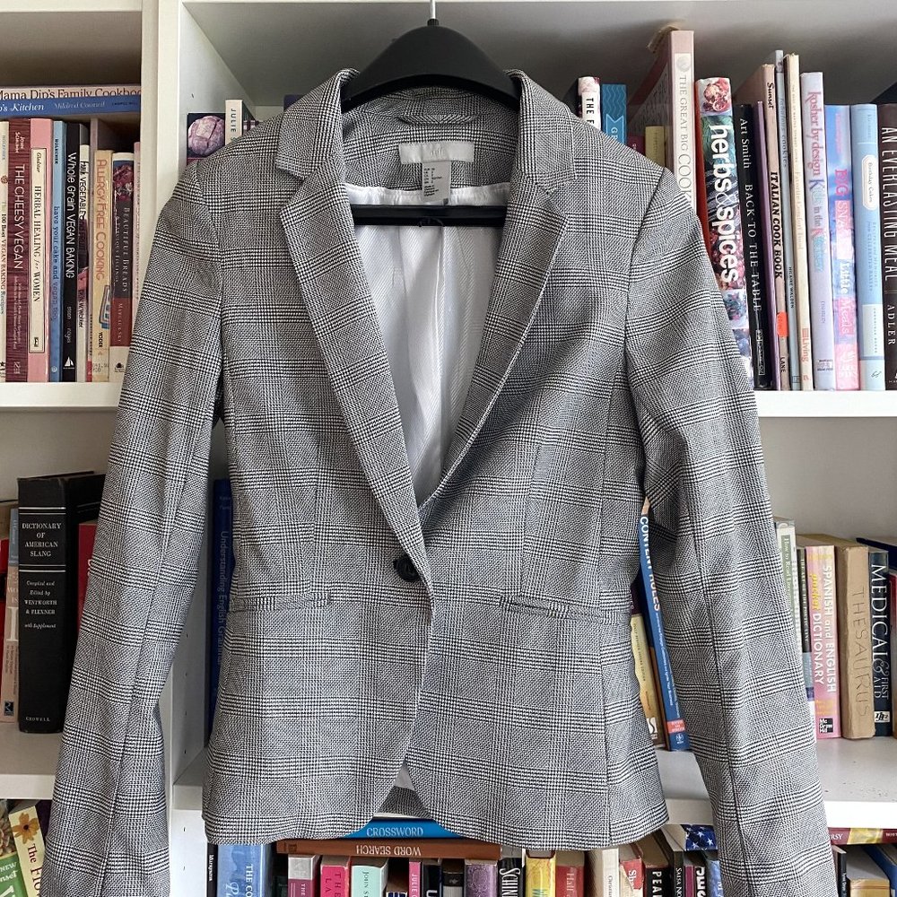 H&M Plaid Black & WhiteBlazer